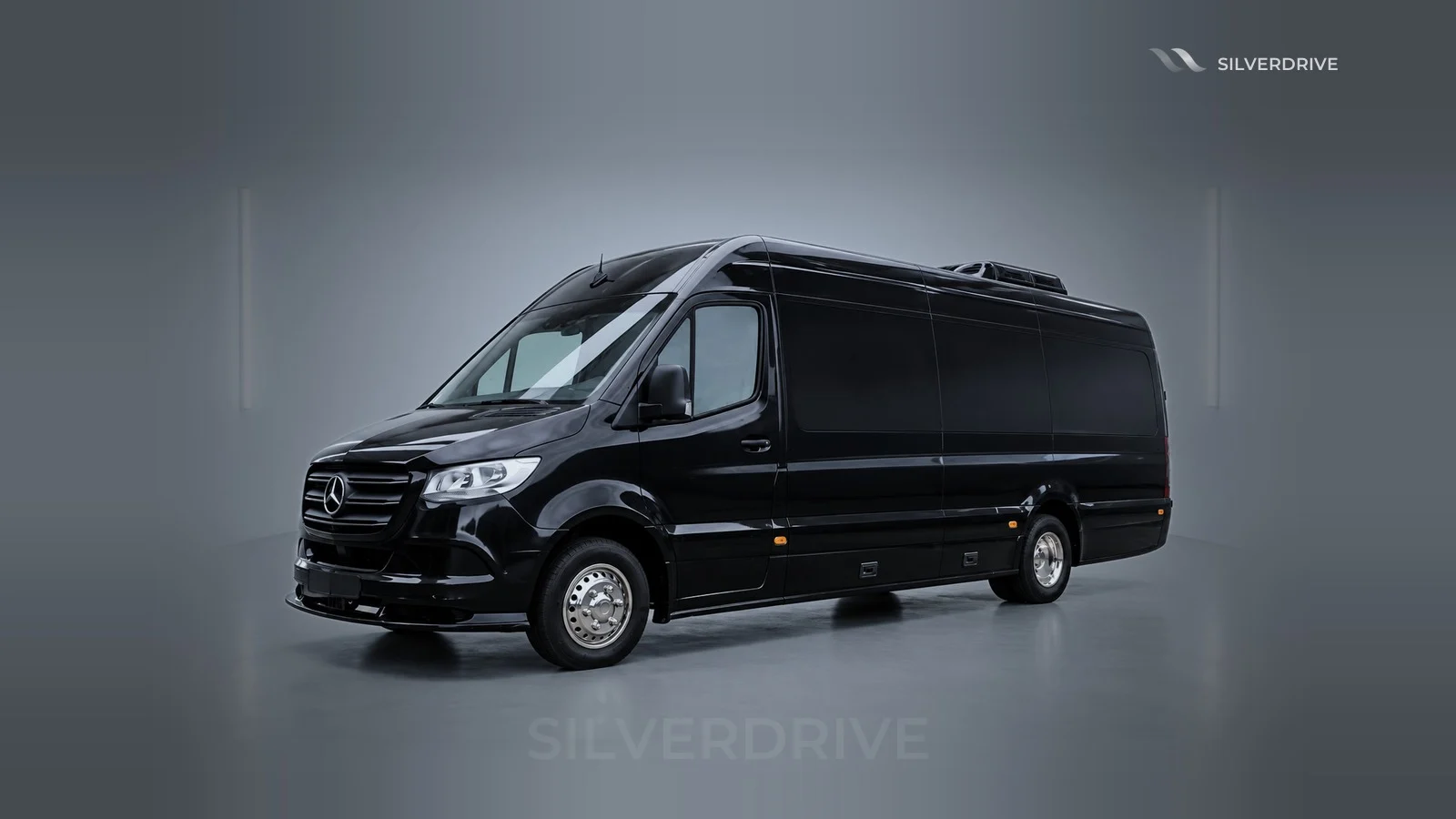 Mercedes Sprinter 16/20, chauffeur driven by SilverDrive