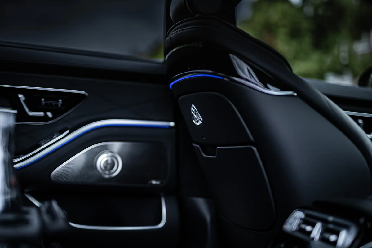 Interior of a mercedes maybach when Chauffeur Service in Zandvoort